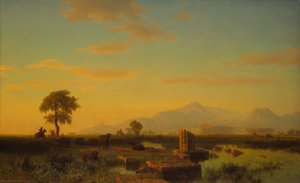ペストゥムの遺跡、1858